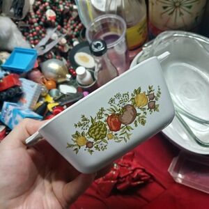 vintage Corning Ware casserole dish in the "Spice of Life" 5" X 2" No Top